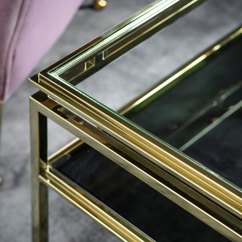 PaulaHome - Lviv Luxe Gold Side Table - Height 46cm